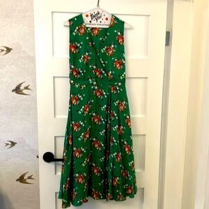 & Other Stories Stockholm Atelier green floral dress size 8 US / 38 EUR